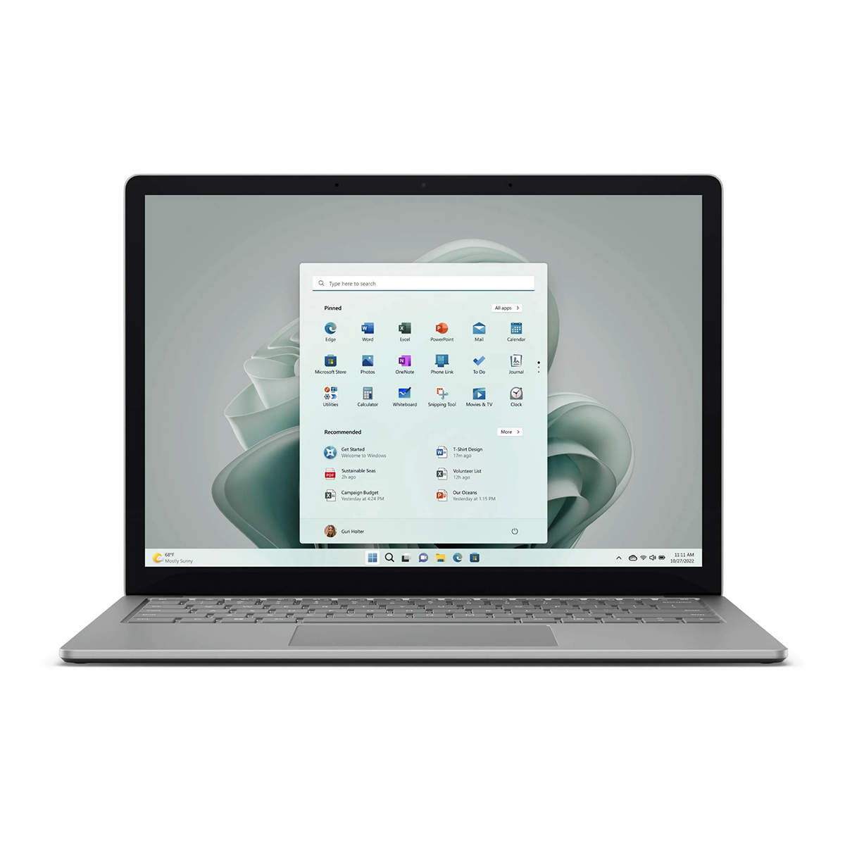 مشخصات فنی لپ تاپ مایکروسافت 13.5 اینچی مدل Surface Laptop 5 i5 ۱۲۳۵U 8GB 512GB