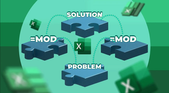 توضیح تابع MOD در اکسل