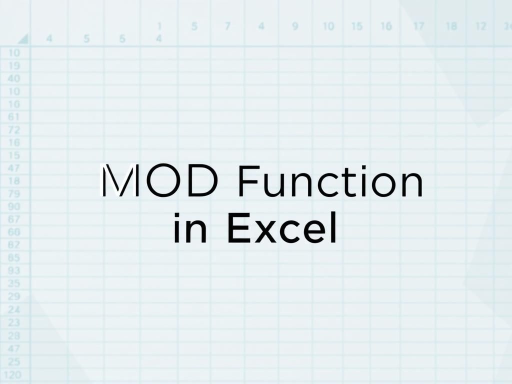 توضیح تابع MOD در اکسل