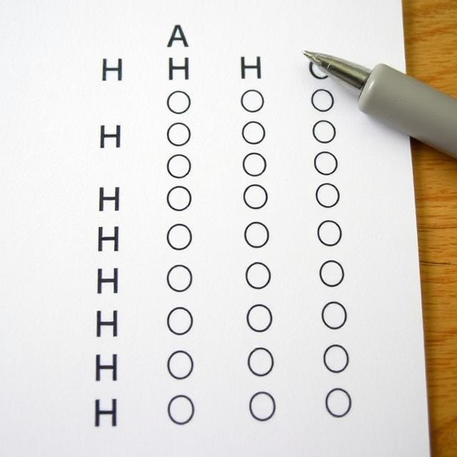 علامت های H و L در برگه آزمایش به چه معناست؟