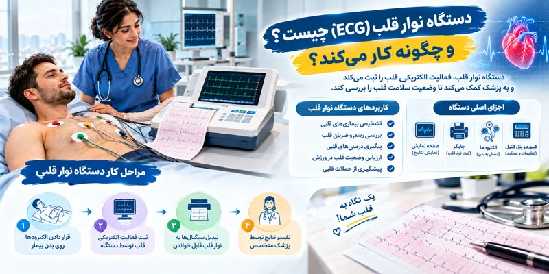 تفاوت دستگاه نوارقلب 12 کاناله و 3 کاناله