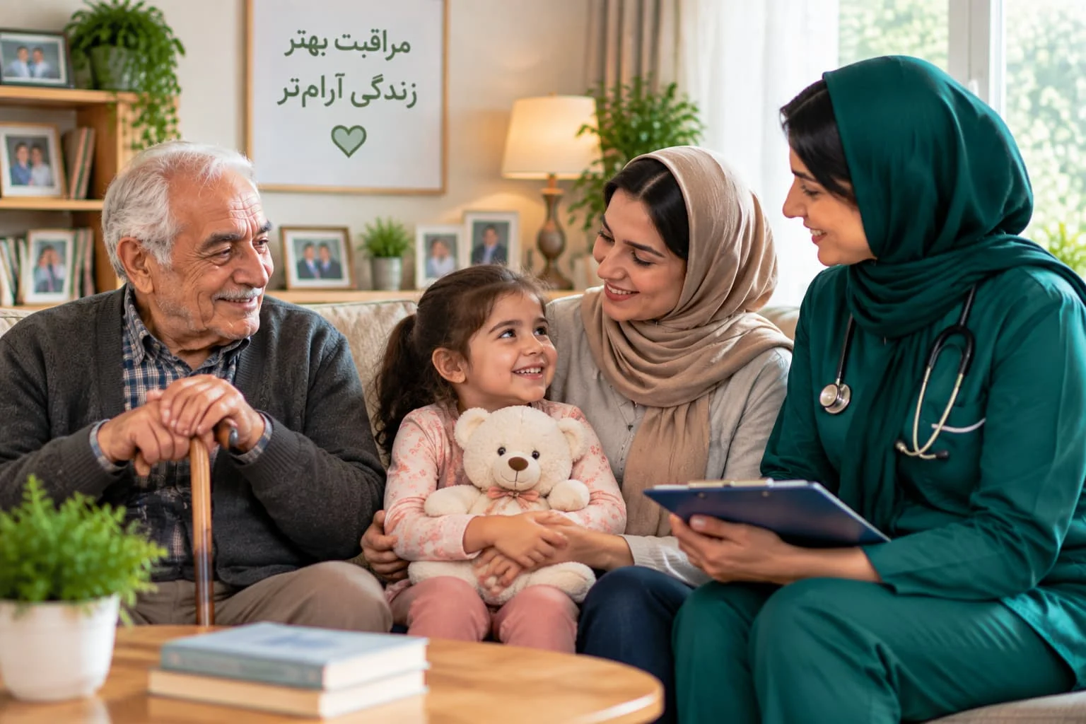 راهنمای خانواده‌ها برای مراقبت از بیمار، کودک و سالمند در منزل