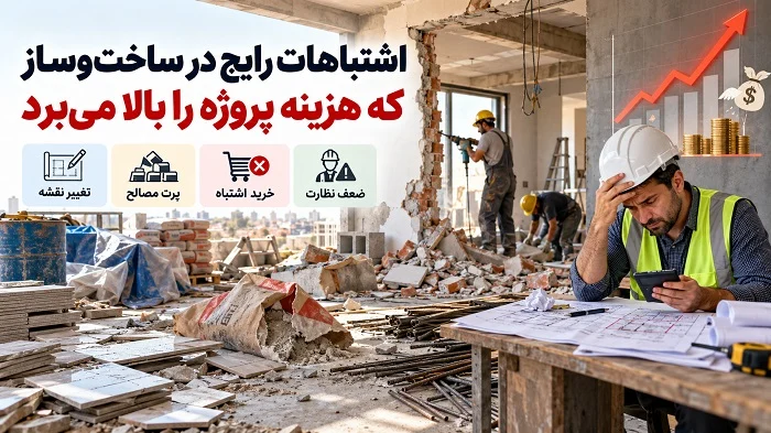 اشتباهات رایج در ساخت وساز که هزینه را بالا می برد